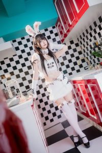 神楽坂真冬写真 毛绒白兔