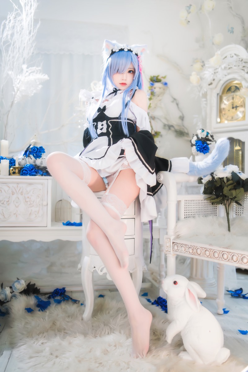 桜桃喵,Coser,蕾姆,长发