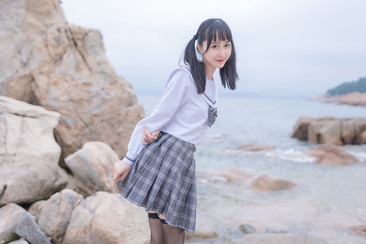 木绵绵OwO 海边JK