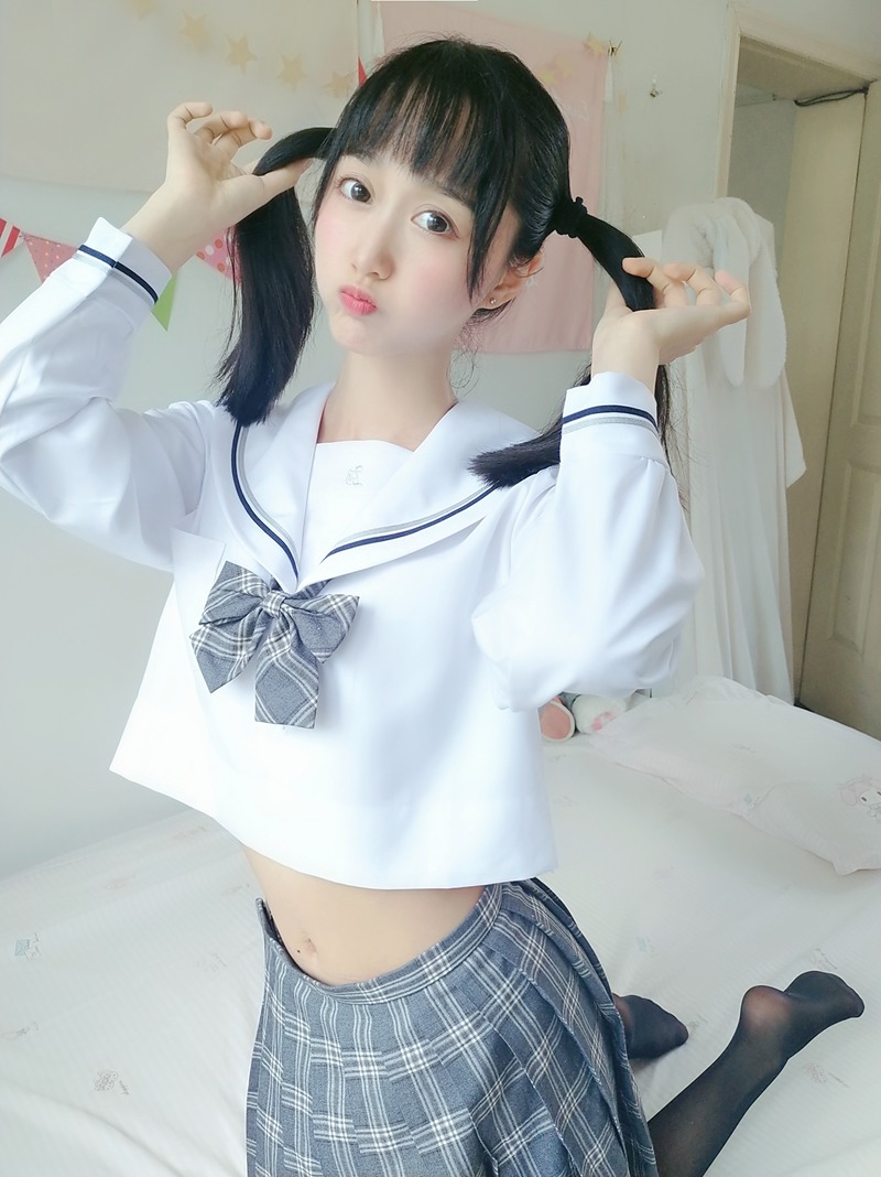 木绵绵OwO 灰格子jk