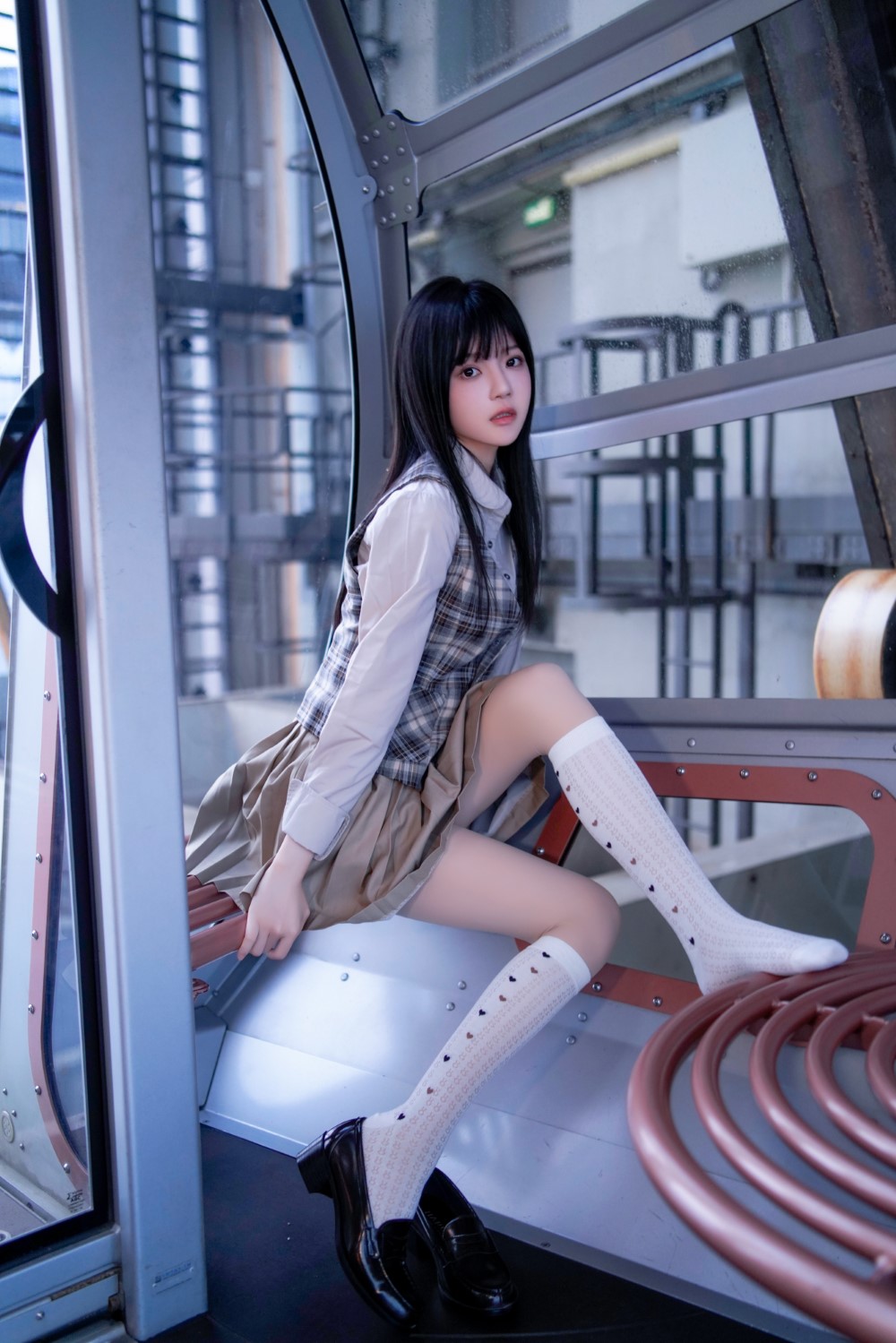 Coser@桜桃喵 制服摩天轮