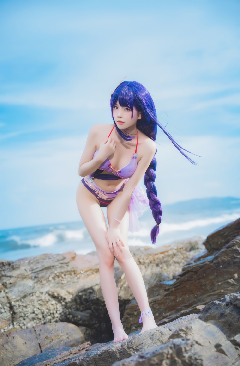 Coser@桜桃喵 原神 雷电将军 泳装