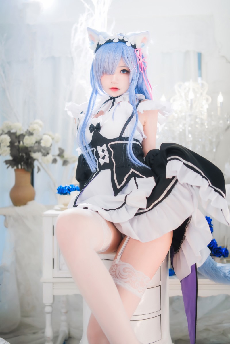 桜桃喵,Coser,长发,蕾姆