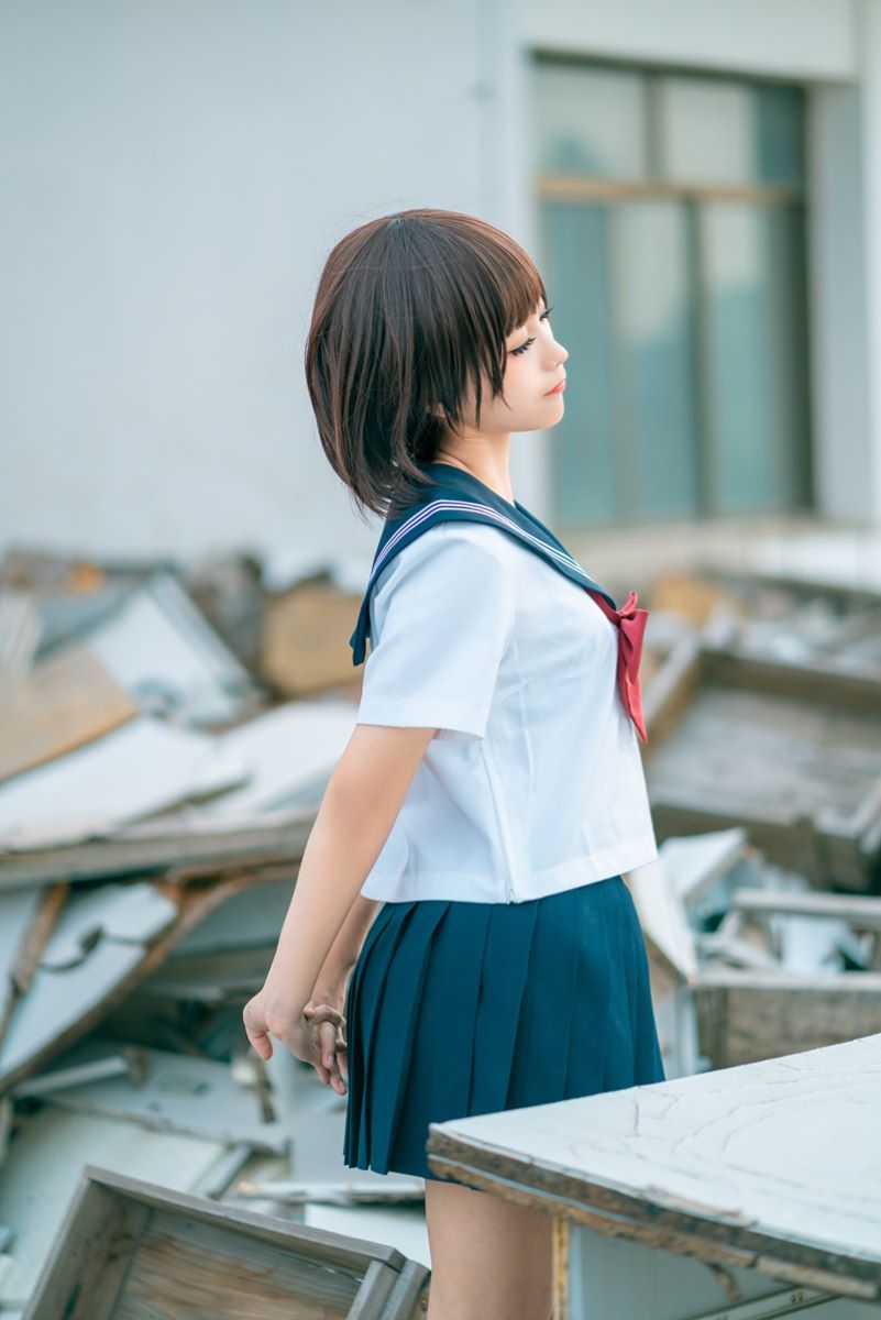 蠢沫沫 体操服蓝