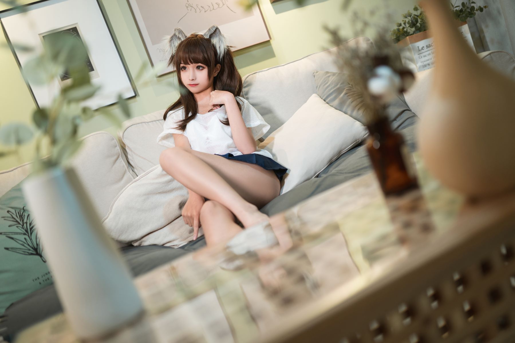 蠢沫沫 短裙猫耳