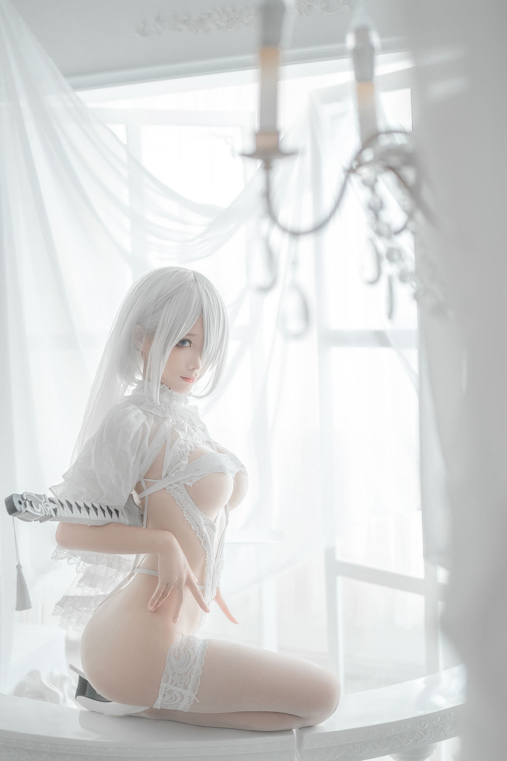 蠢沫沫 2B 白婚纱