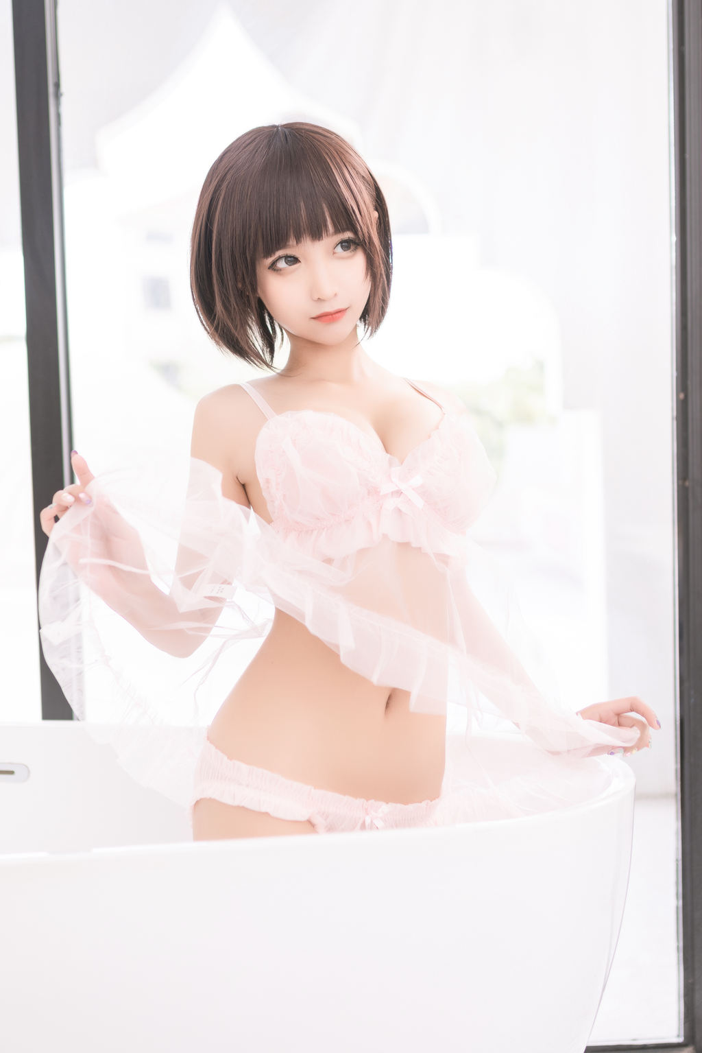 蠢沫沫 真爱版 粉纱