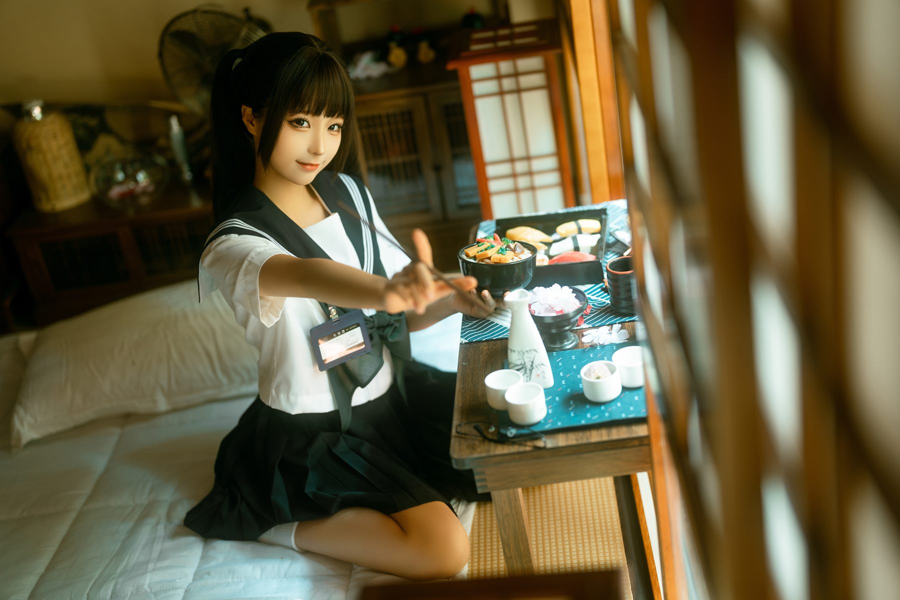 蠢沫沫 居家学妹