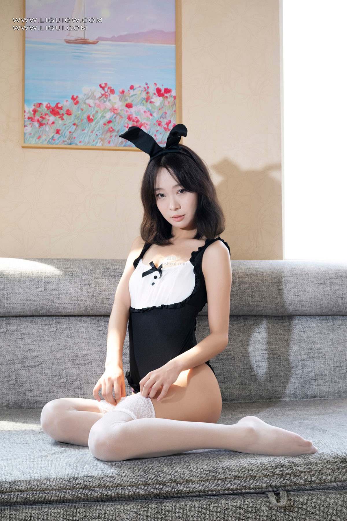 [Ligui丽柜] 2026.01.02《紧缚白丝兔女郎》小新 Xiaoxin