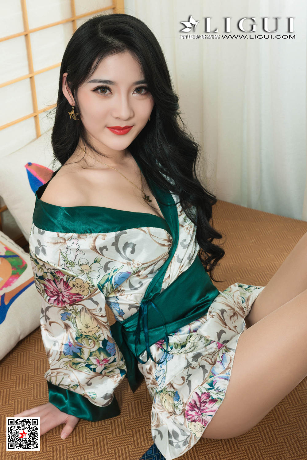 [Ligui丽柜] 2019.03.11 Model Yaya 和风青莲
