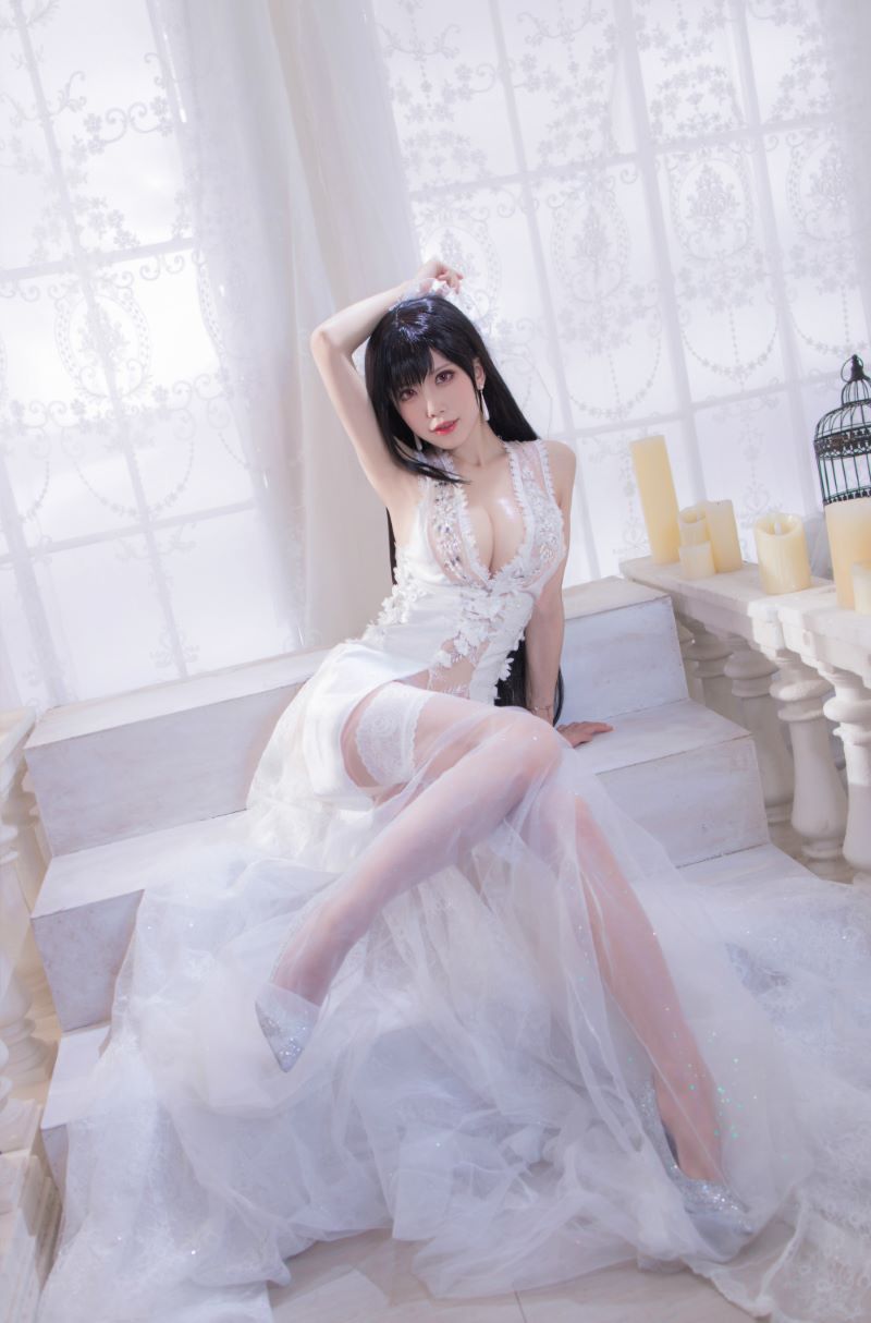 水淼aqua 蒂法婚纱+蜜蜂女郎+黑皮蜜蜂女郎