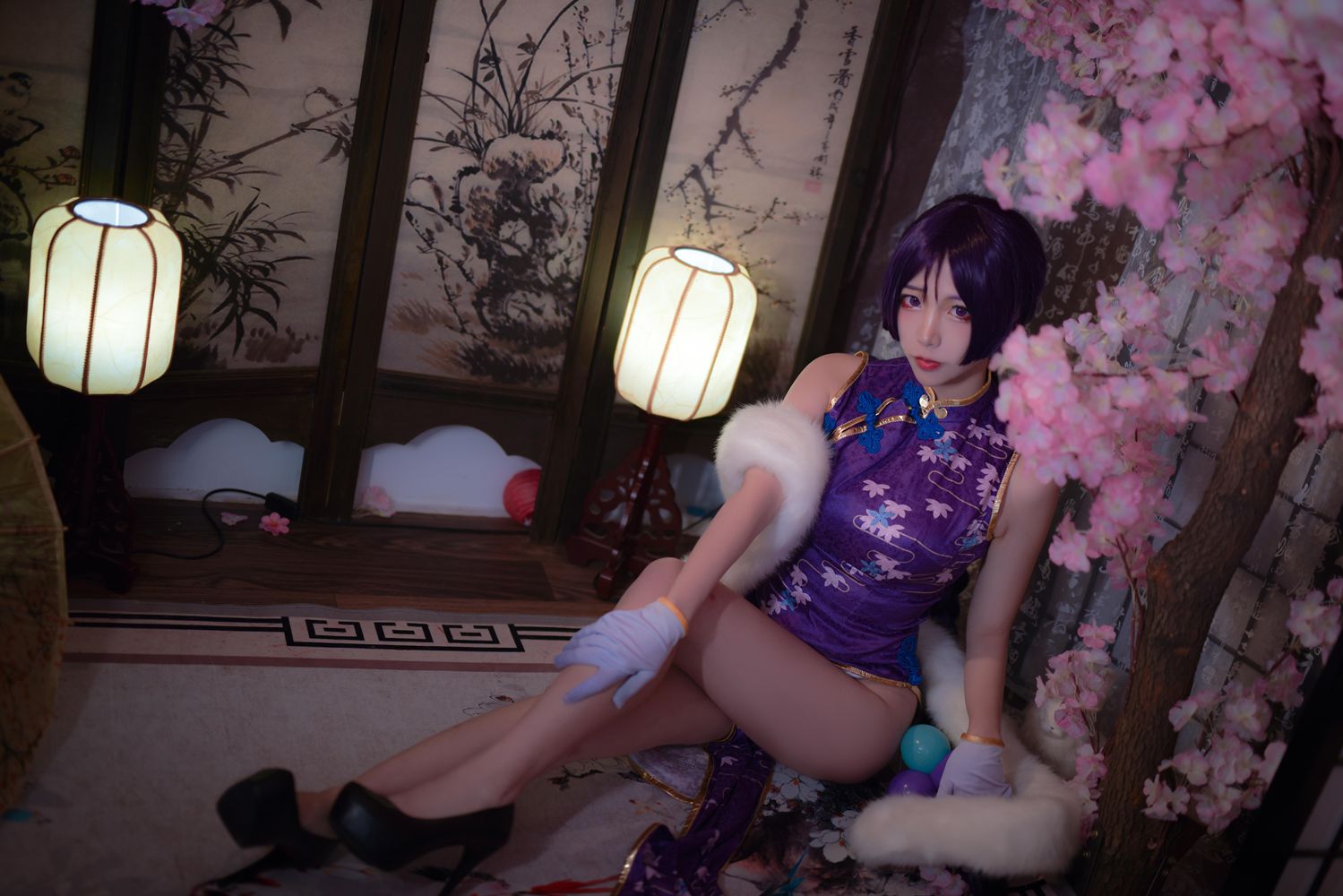 二佐Nisa Fate奶光旗袍