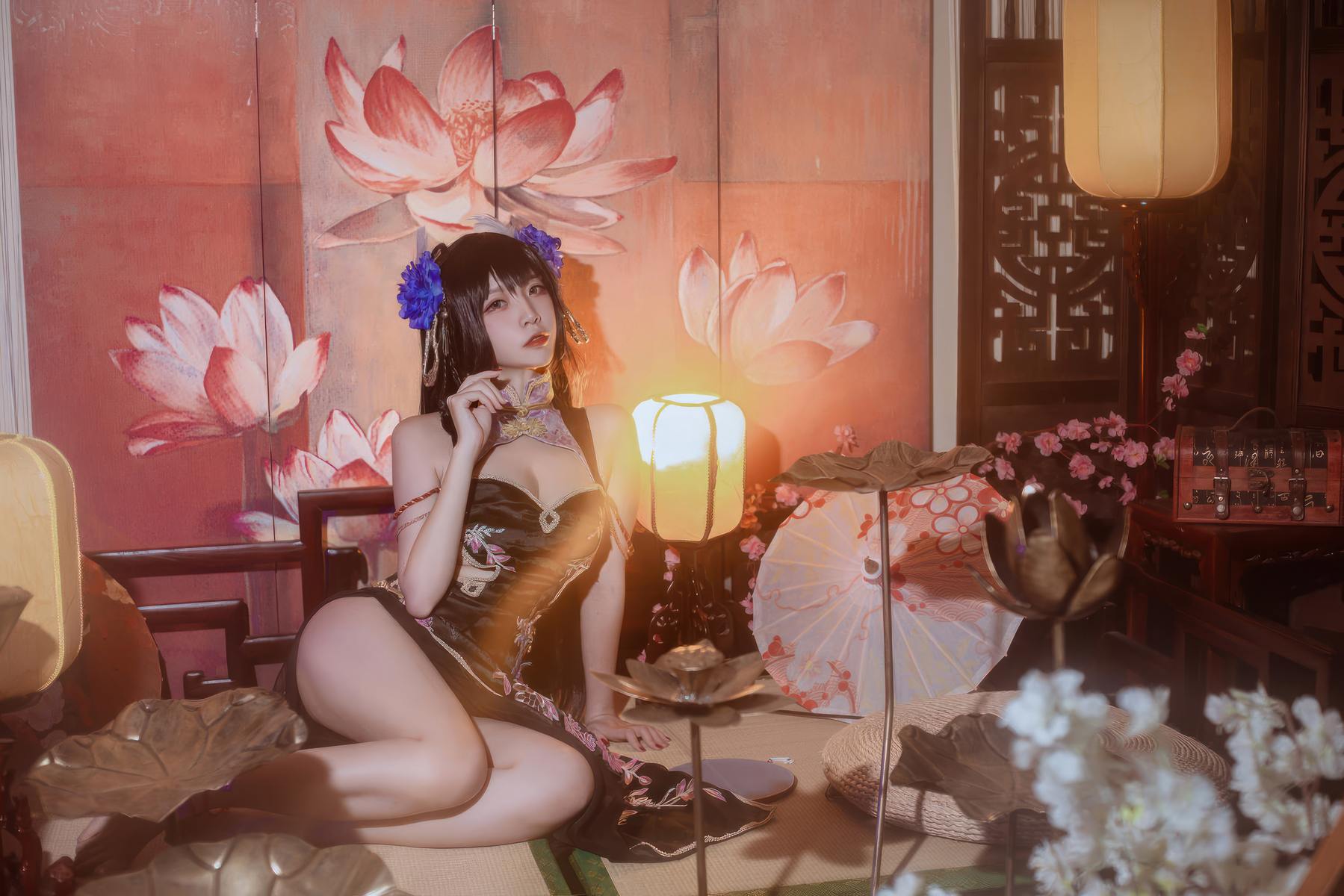 二佐Nisa 碧蓝航线-比叡鲟旗袍