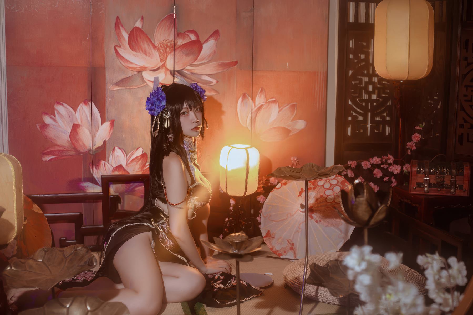 二佐Nisa 碧蓝航线-比叡鲟旗袍
