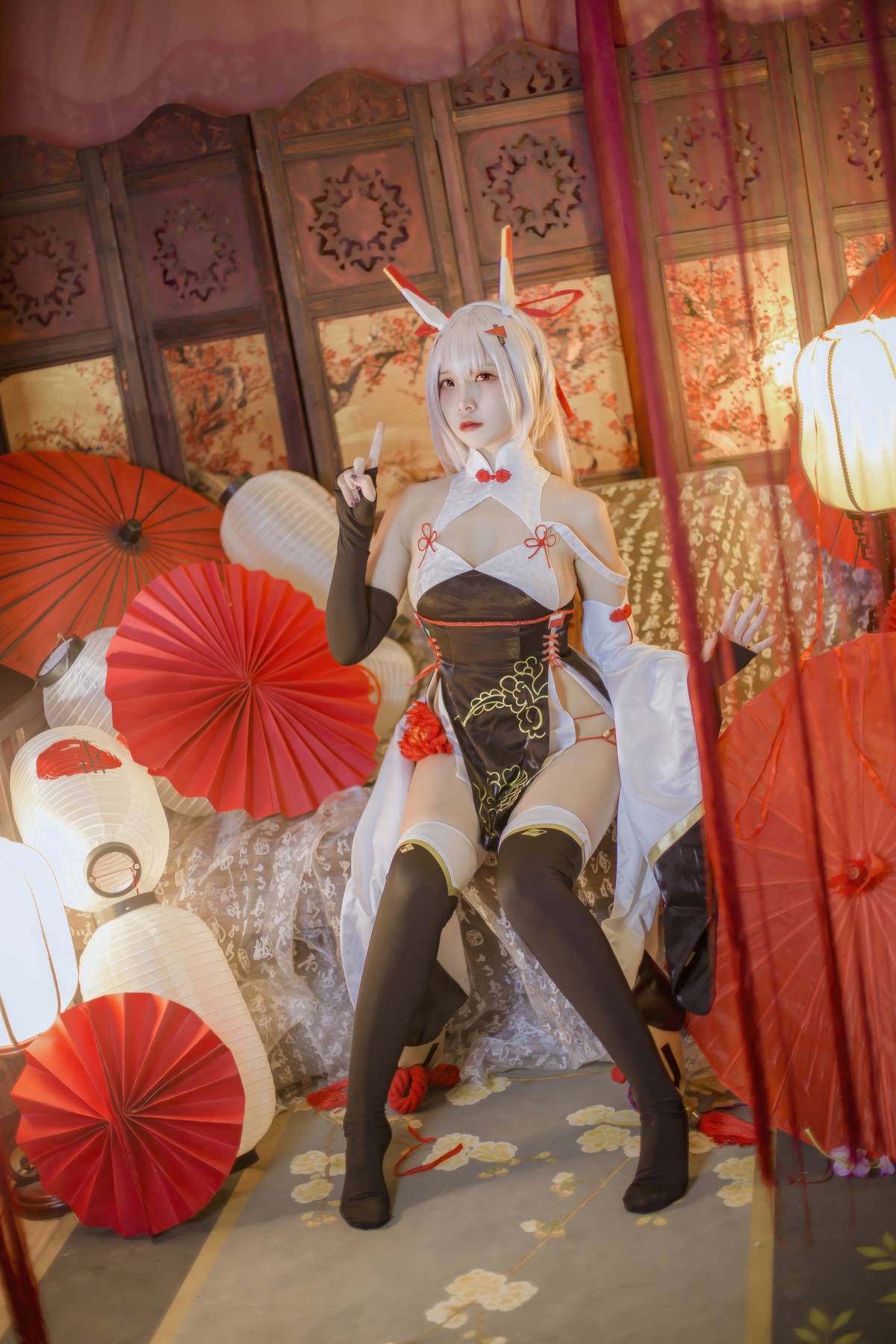 二佐Nisa 碧蓝航线-绫波新春旗袍