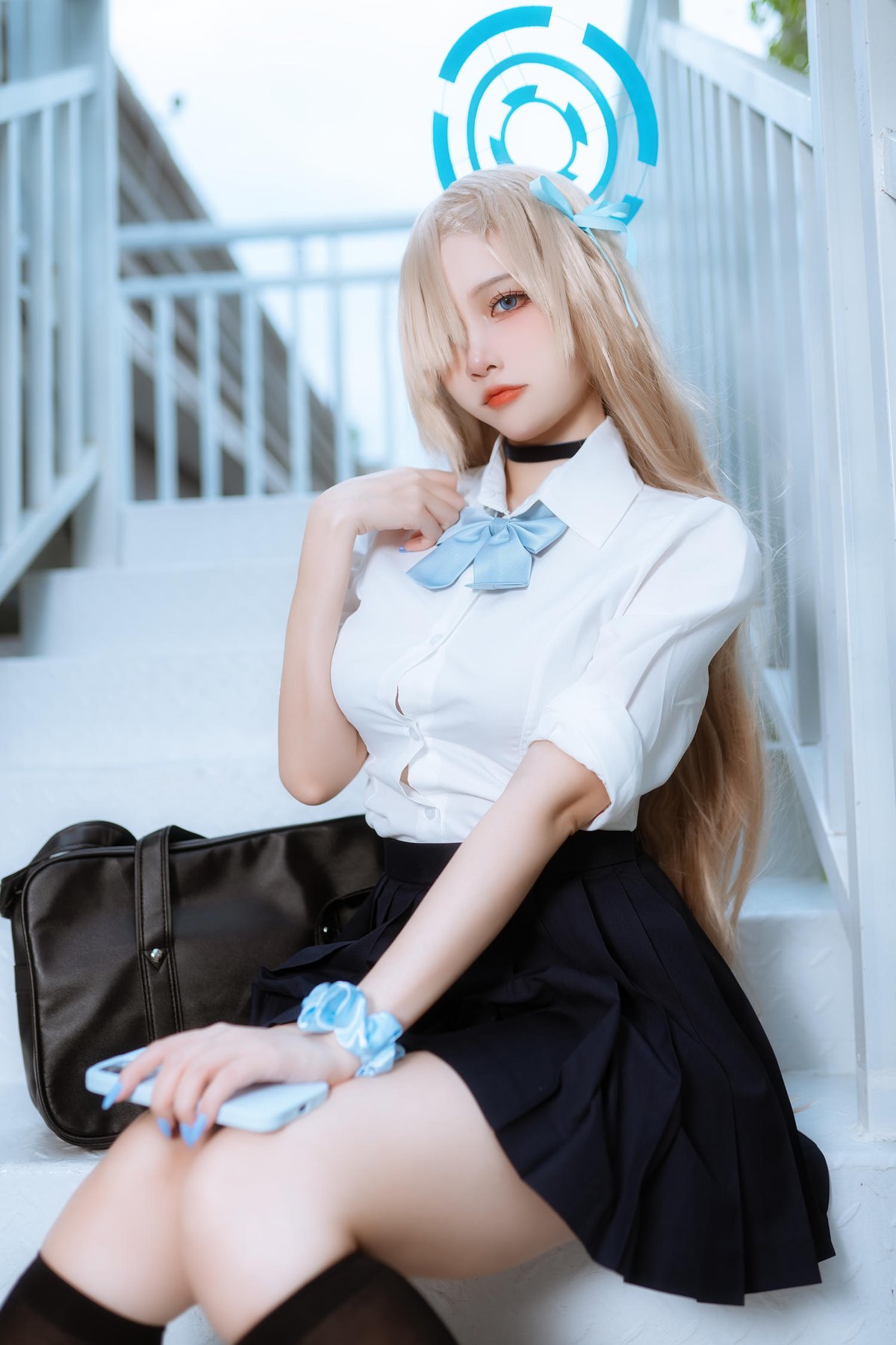 二佐Nisa 蔚蓝档案 一之濑明日奈 JK制服