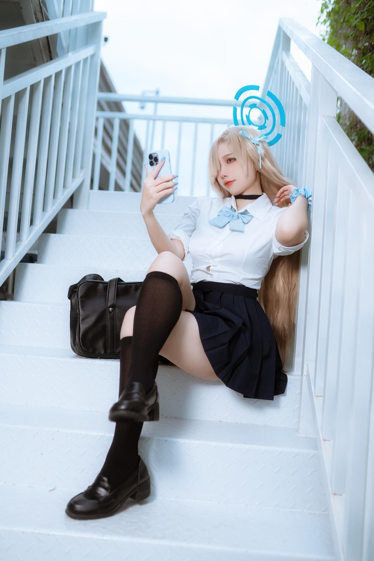 二佐Nisa 蔚蓝档案 一之濑明日奈 JK制服