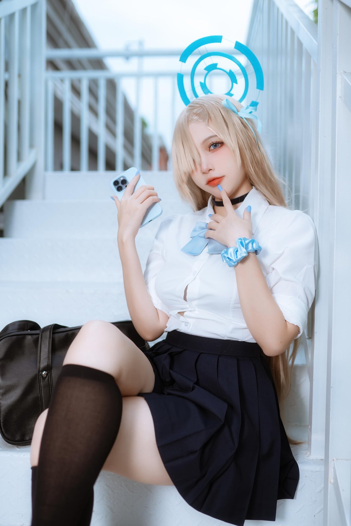 二佐Nisa 蔚蓝档案 一之濑明日奈 JK制服