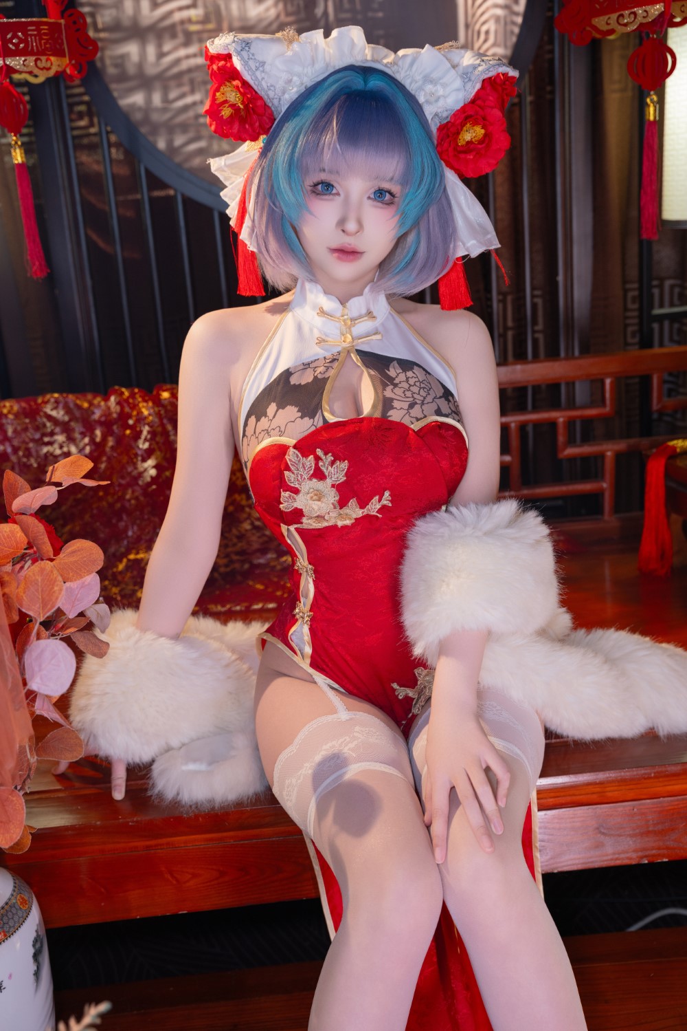 清水由乃 柴郡新春旗袍