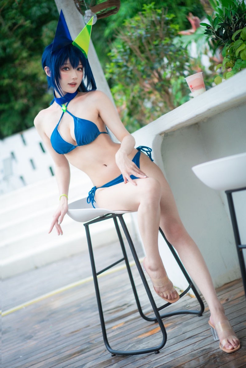 阿包也是兔娘 花园泳装
