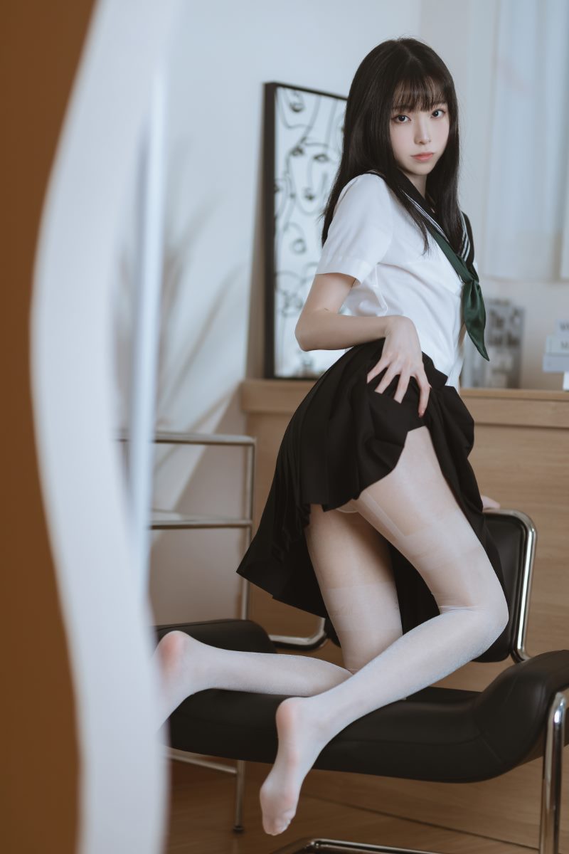 许岚LAN 白丝水手服