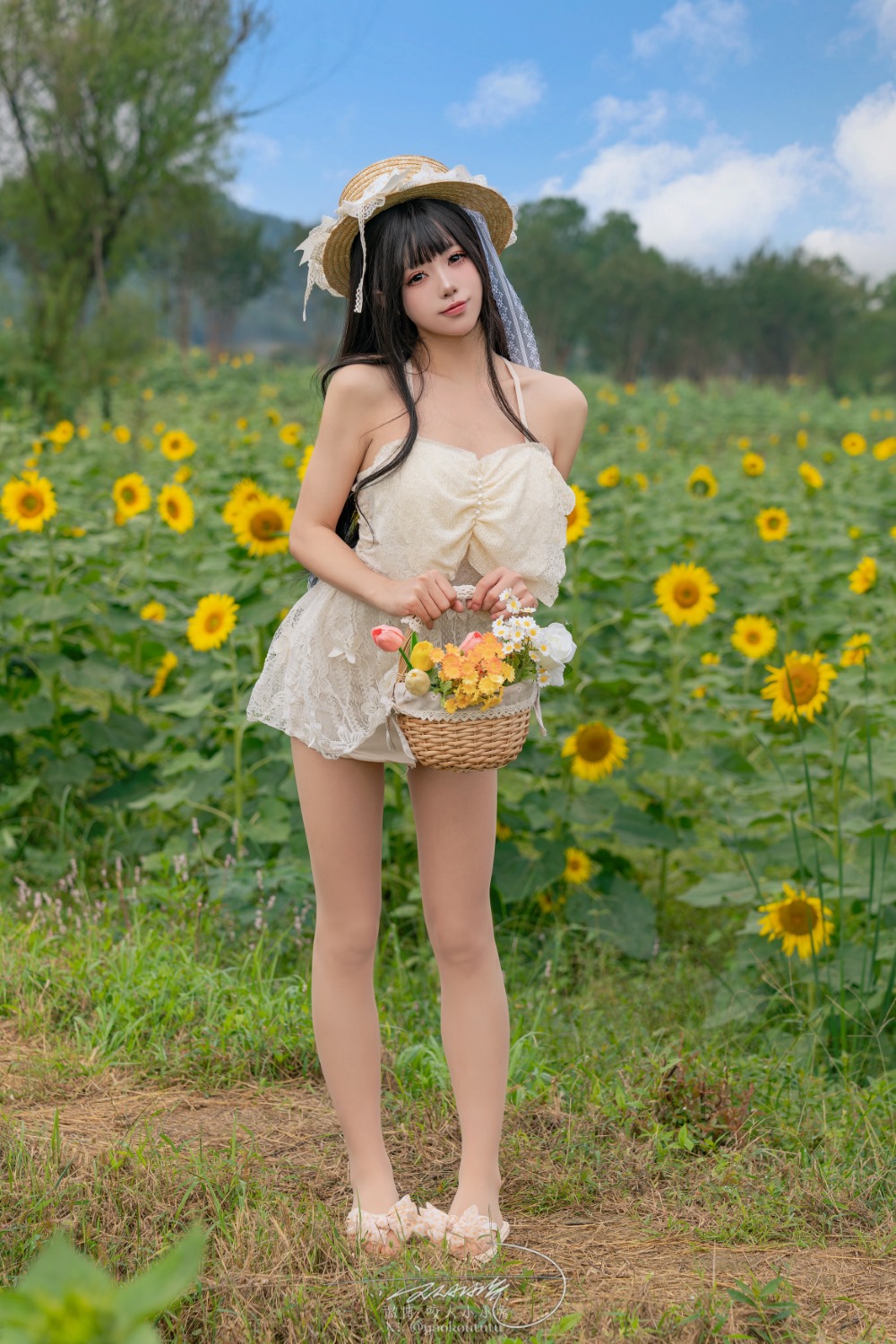 咬一口兔娘(黏黏团子兔) 夏の葵