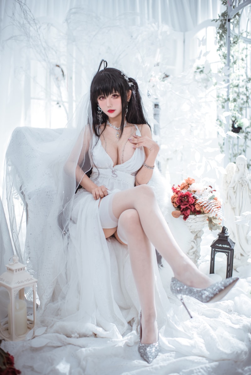 仙女月- 大凤纯白婚纱