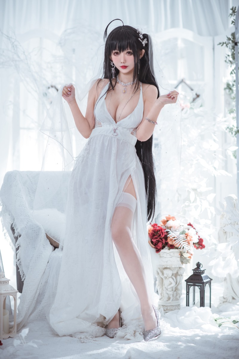 仙女月- 大凤纯白婚纱