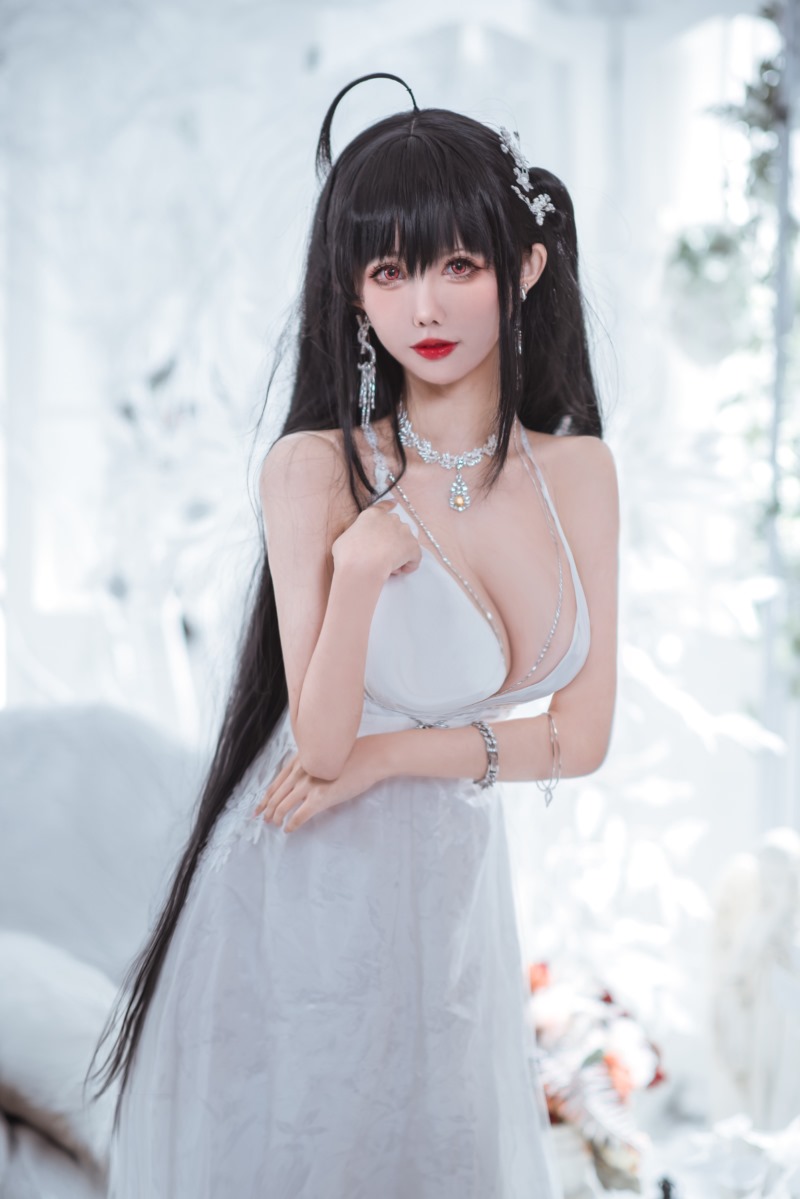 仙女月- 大凤纯白婚纱