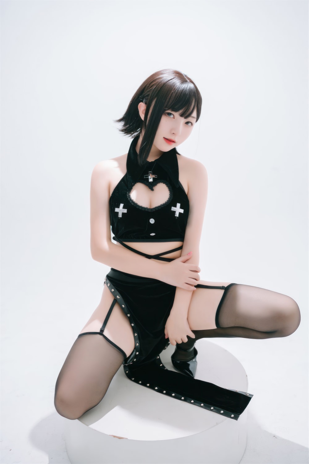 花铃 吊带袜修女