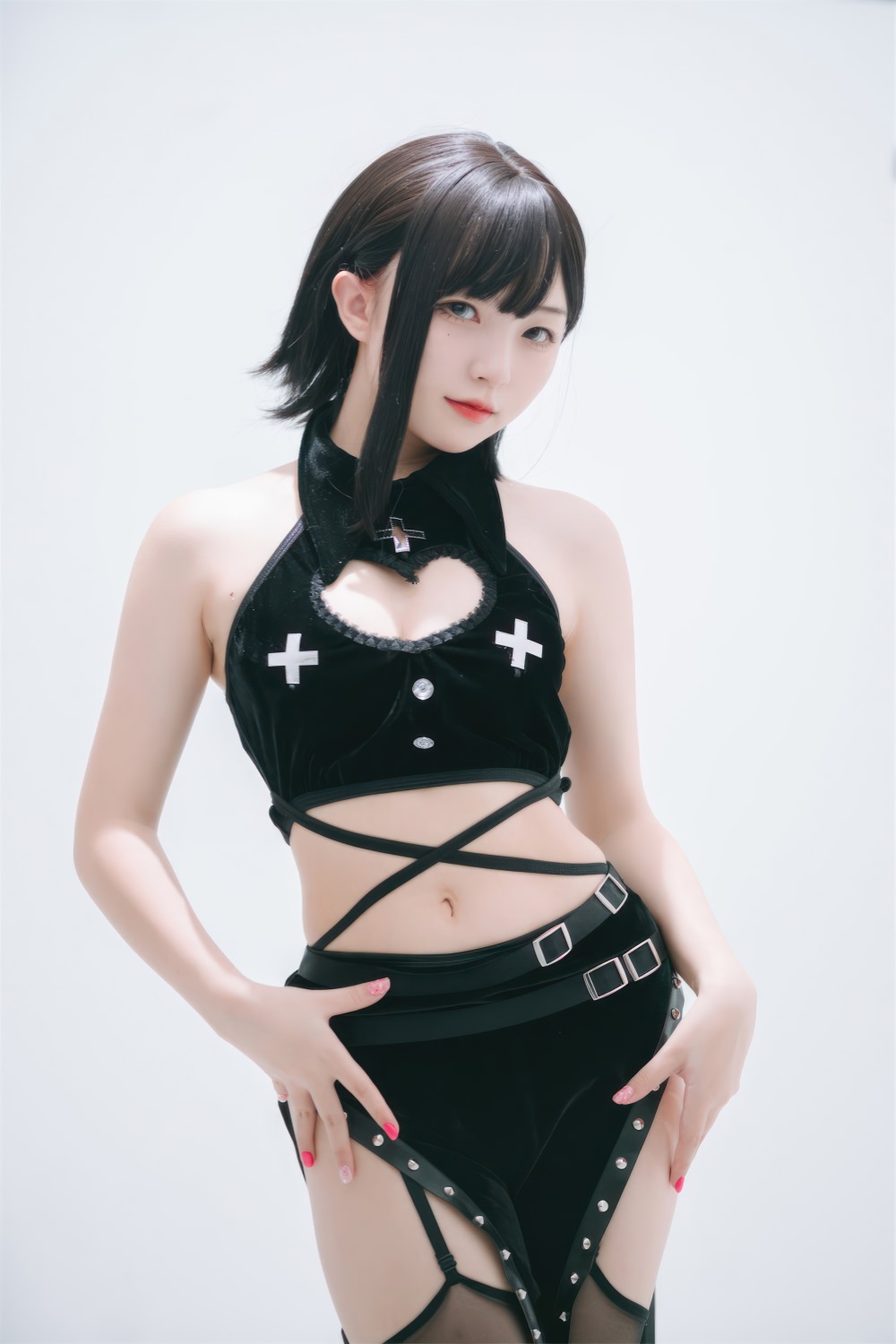 花铃 吊带袜修女
