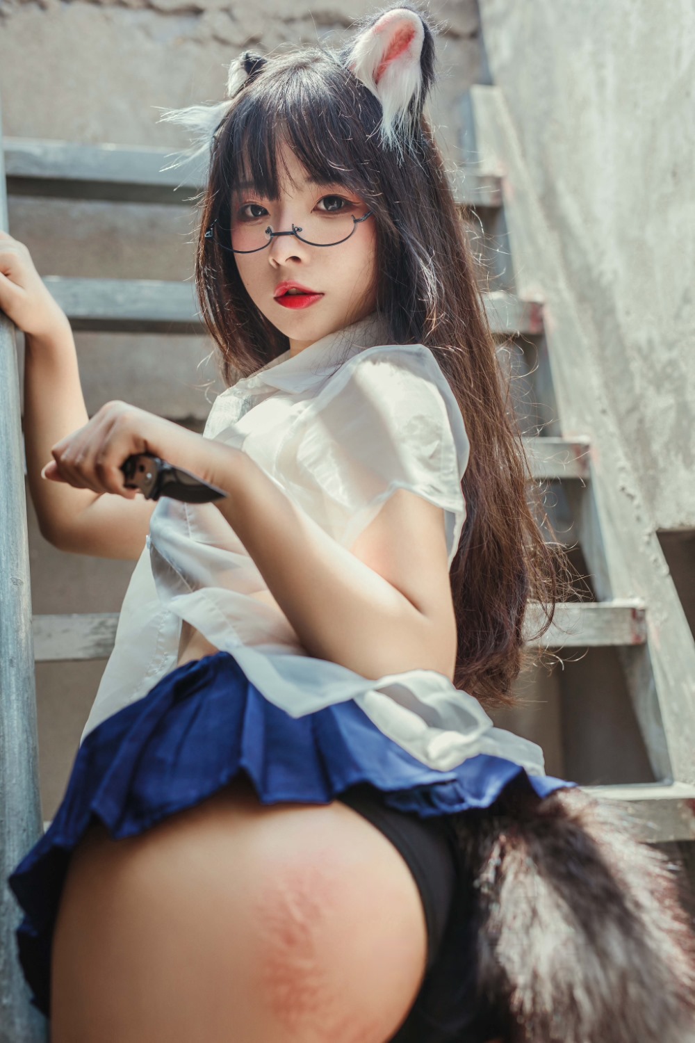 yuuhui玉汇 天台猫猫+黑犬机器人女友