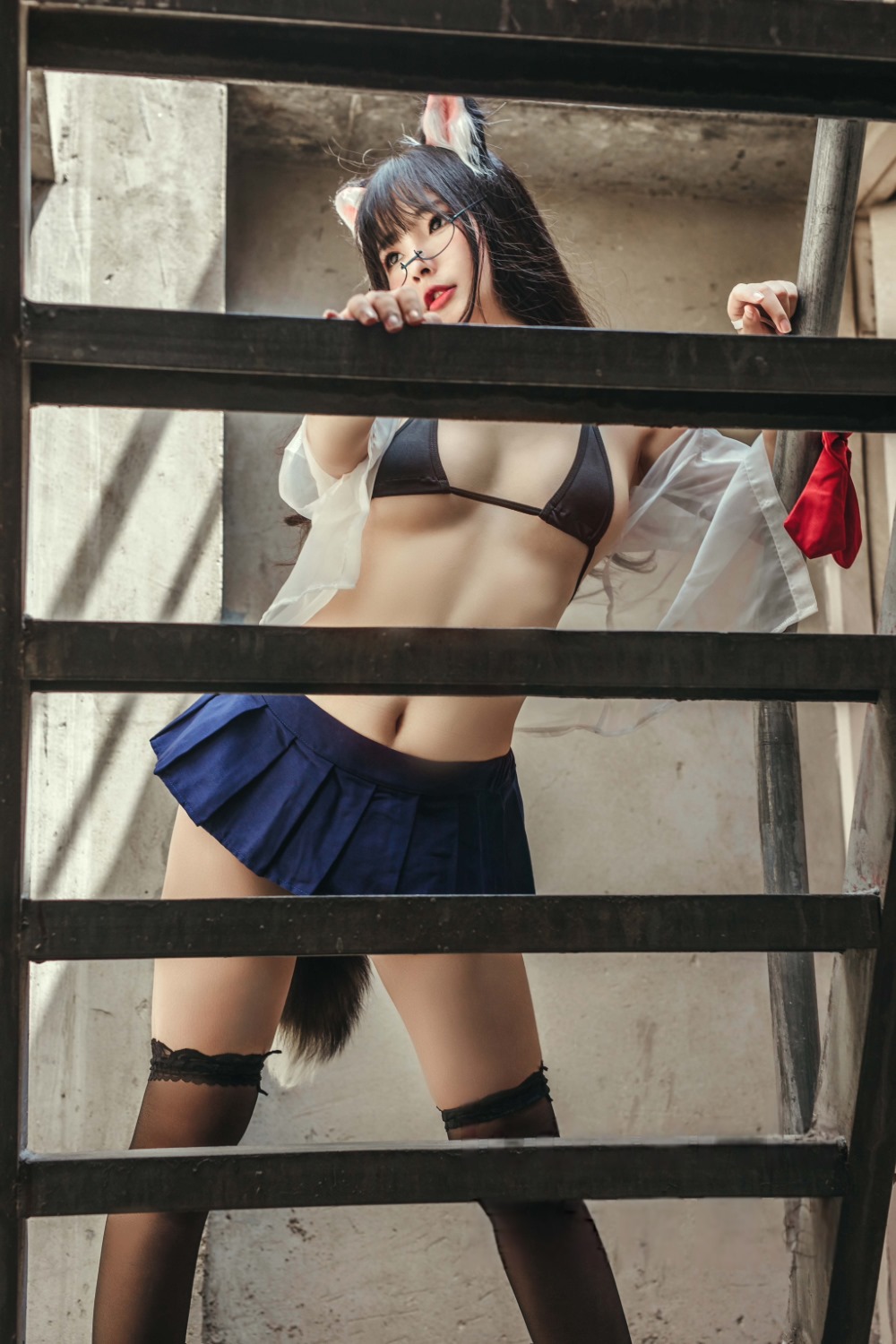 yuuhui玉汇 天台猫猫+黑犬机器人女友